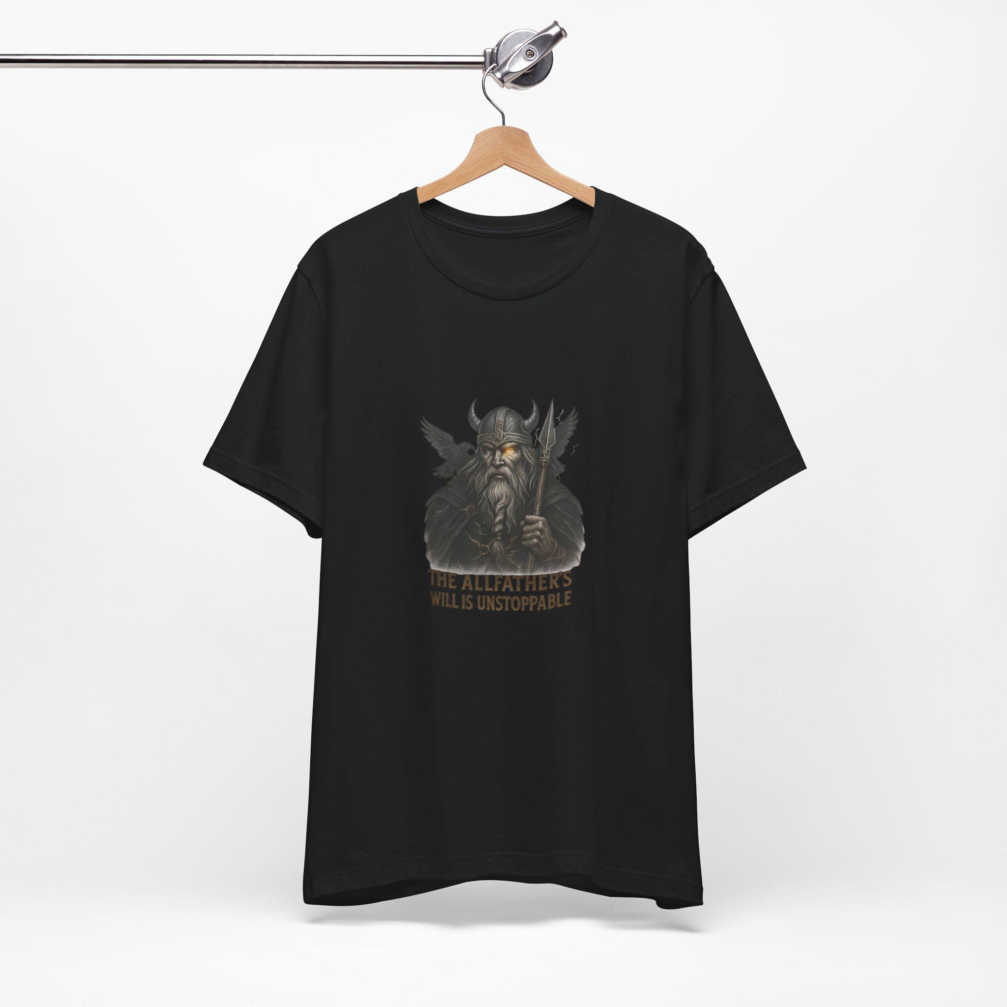 Minimalist T-Shirt with a design odin, Norse Mythology Graphic Tee, Unisex Casual Top, Odin Symbol Shirt, Simple Modern Tee, Weekend Outfit