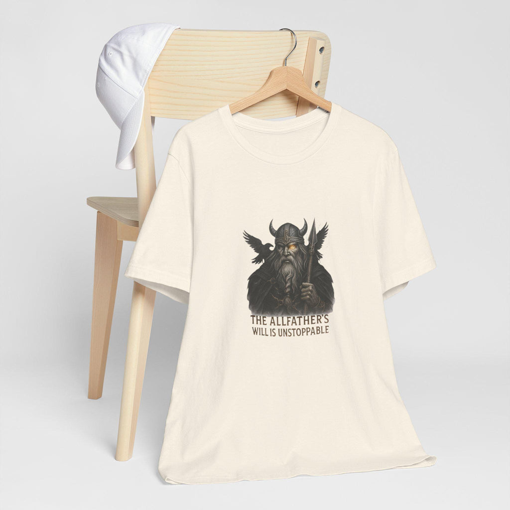 Minimalist T-Shirt with a design odin, Norse Mythology Graphic Tee, Unisex Casual Top, Odin Symbol Shirt, Simple Modern Tee, Weekend Outfit