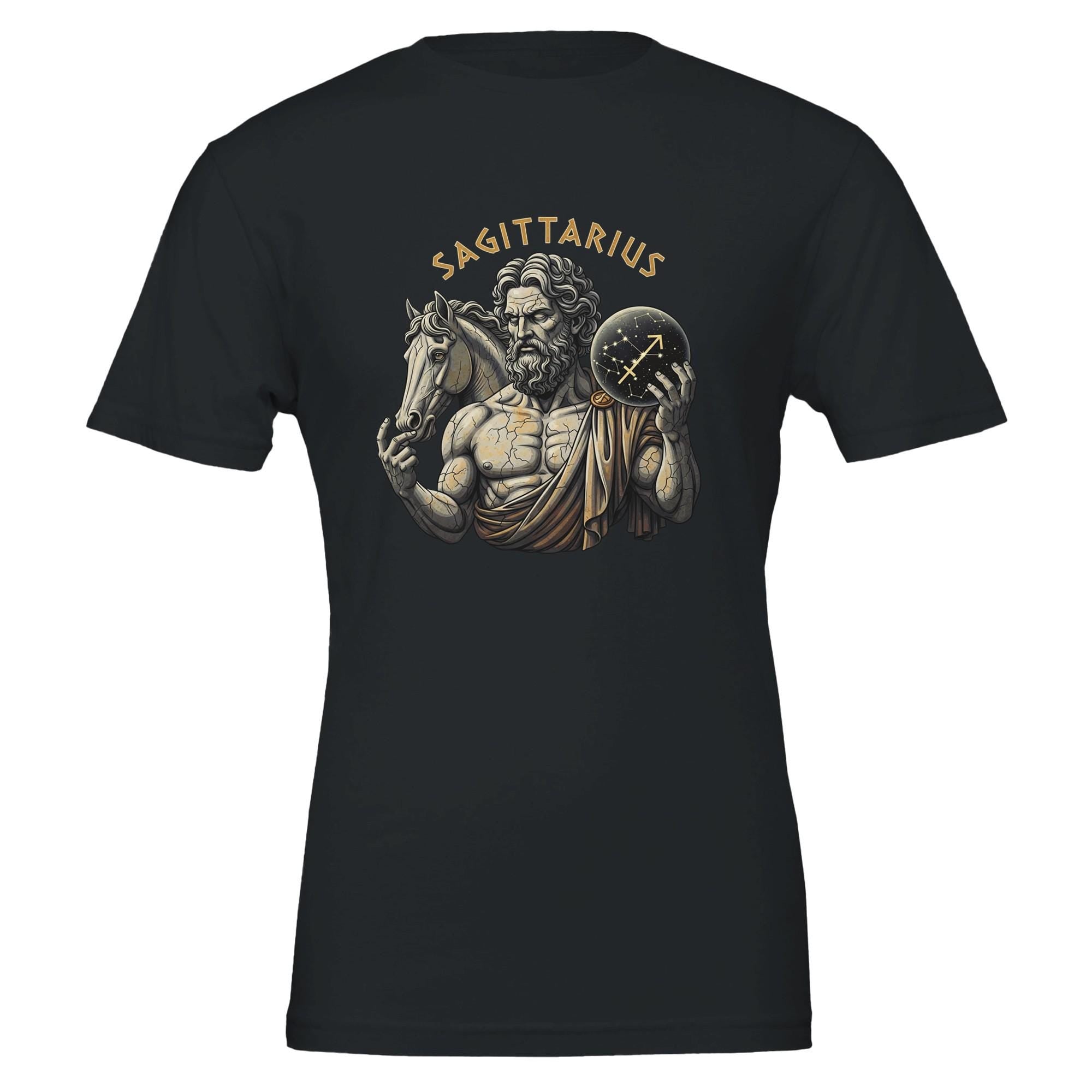 Minimalist Zeus Sagittarius T-Shirt - Unisex Cotton Tee - Perfect Astrology Gift