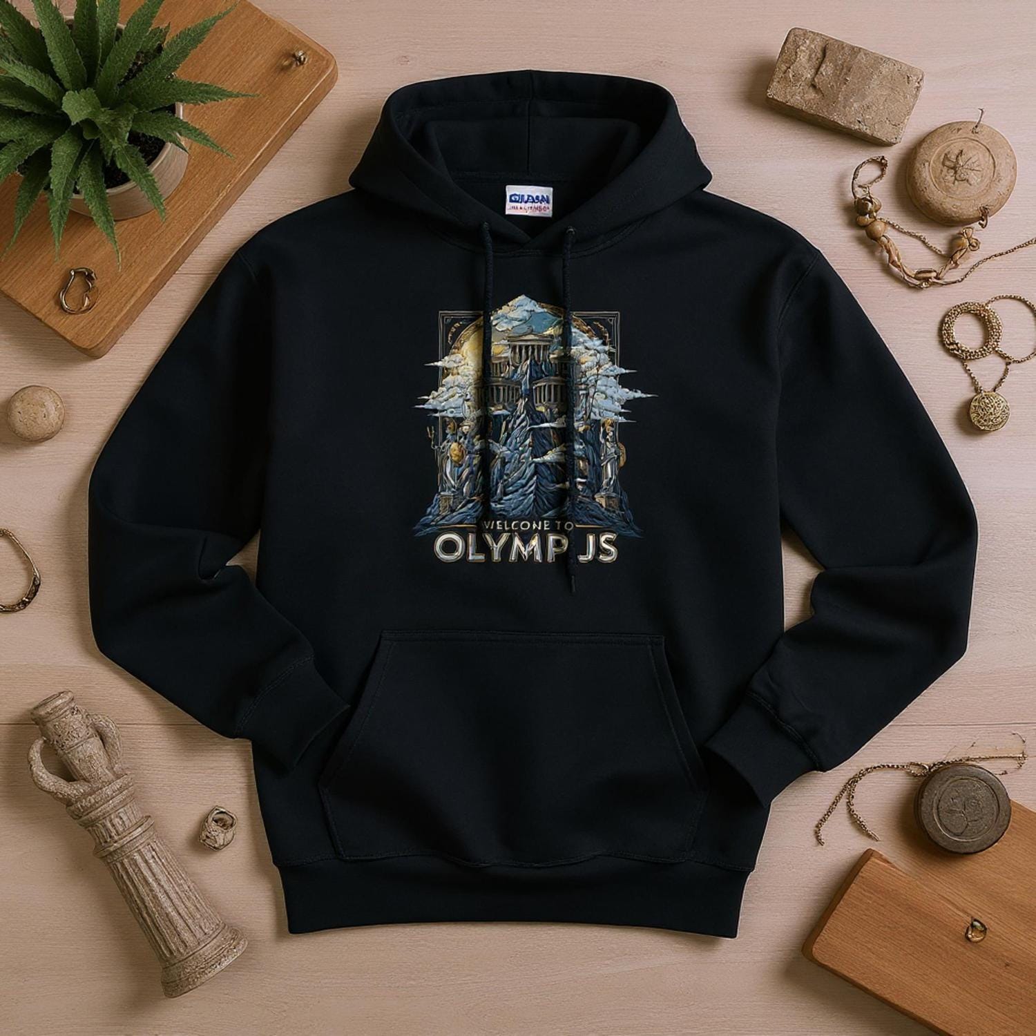 Minimalist Olympus Hoodie - Unisex Cozy Sweatshirt - Perfect for Everyday Wear