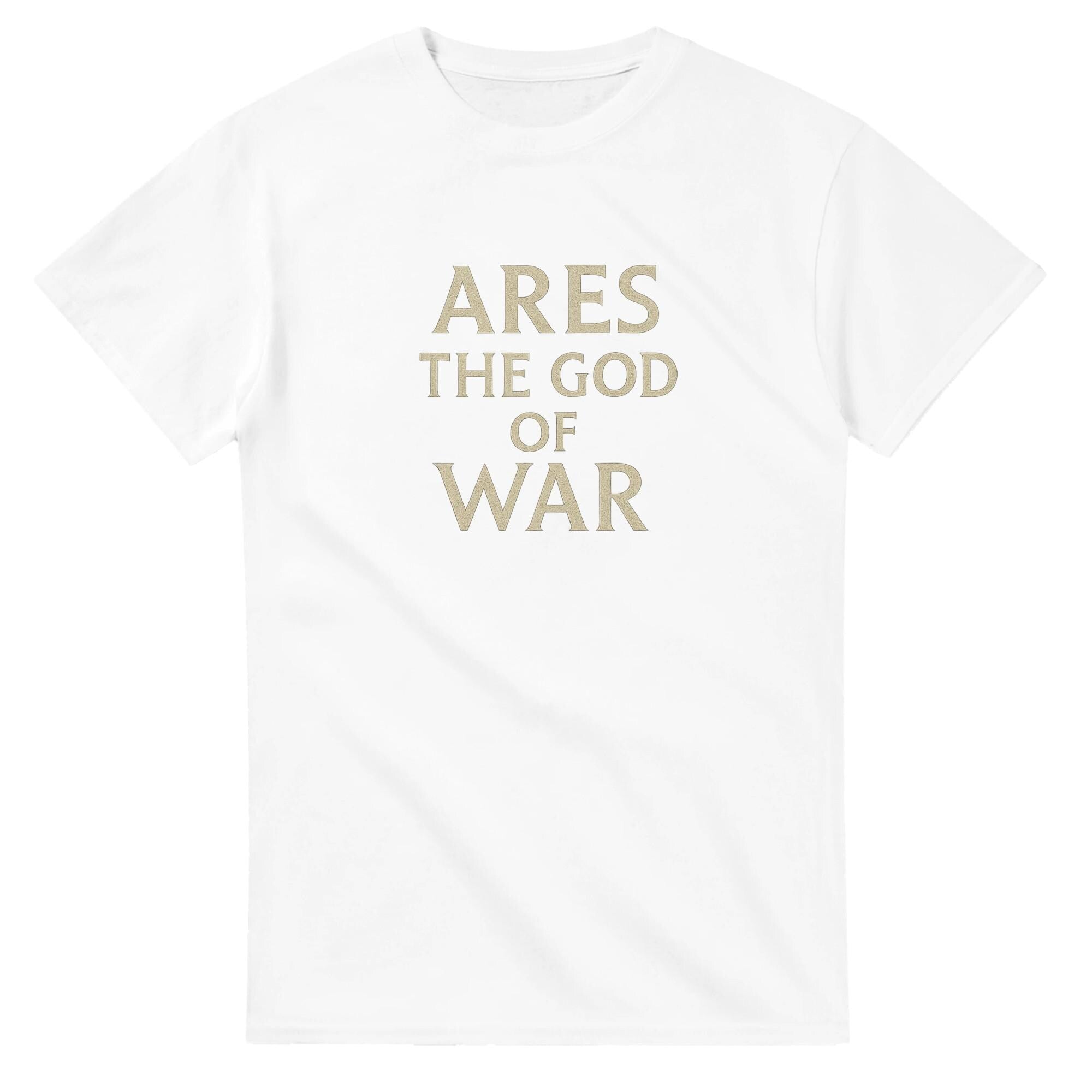 Ares Greek God, Minimalist T-Shirt - Realistic Battle Scars Design - Perfect Gift for Mythology Enthusiasts,
